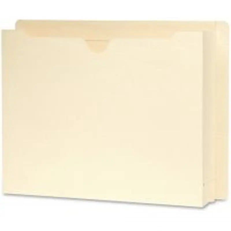 Smead End-Tab Expansion File Jackets, Letter Size, 2" Expansion, Manila, Box Of 25