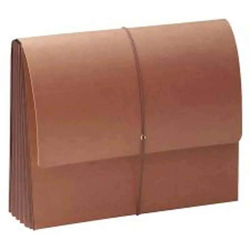 Smead Extra-Wide Super-Tuff Wallet, Legal Size, 7" Expansion, 30% Recycled, Redrope
