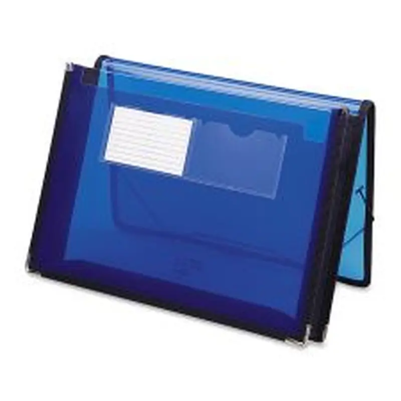 Smead Inndura UltraColor Expanding Wallet, Letter Size, 5 1/4" Expansion, Blue
