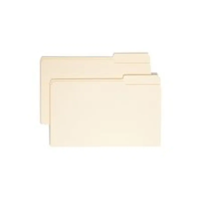 Smead Selected Tab Position Manila File Folders, Legal Size, 1/3 Cut, Position 3, Pack Of 100