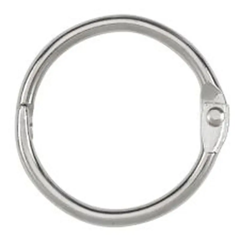 ACCO Loose-Leaf Rings, 1" Diameter, Silver, Box Of 100