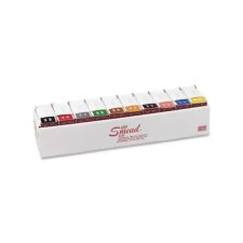 Smead DCC and DCCRN Color-Coded Numeric Labels, SMD67430, "Number", 1 1/2"W x 1 1/2"L, Assorted Colors, Box Of 2,500