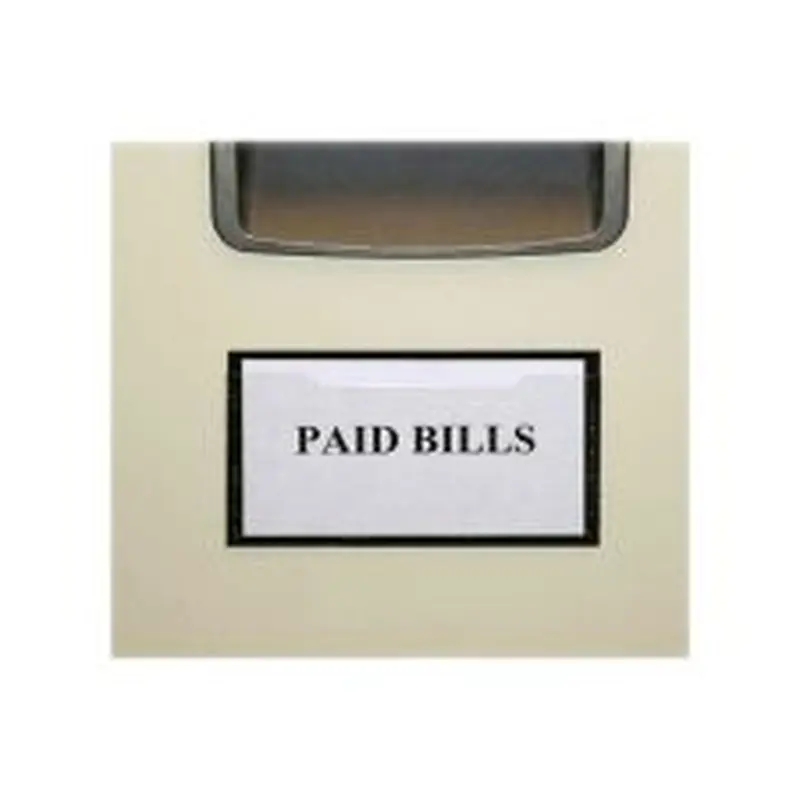 Tatco Magnetic Label Holders, 2 3/8" x 4 3/8", White, Pack Of 10