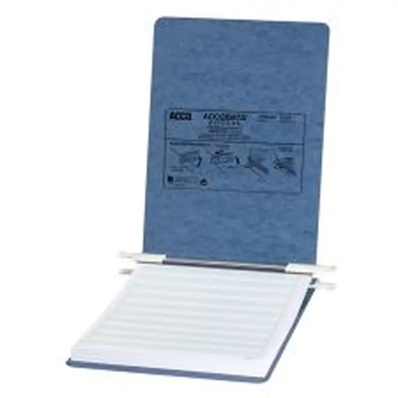 Wilson Jones Presstex Data Binder With Retractable Hooks, 60% Recycled, Light Blue