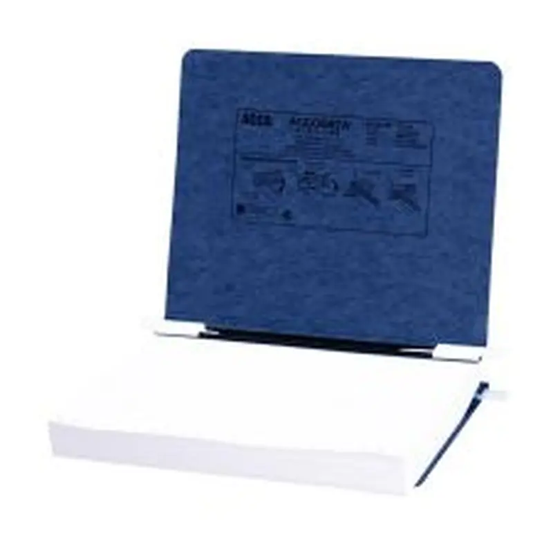 Wilson Jones Presstex Data Binder With Retractable Hooks, 8 1/2" x 11", Dark Blue