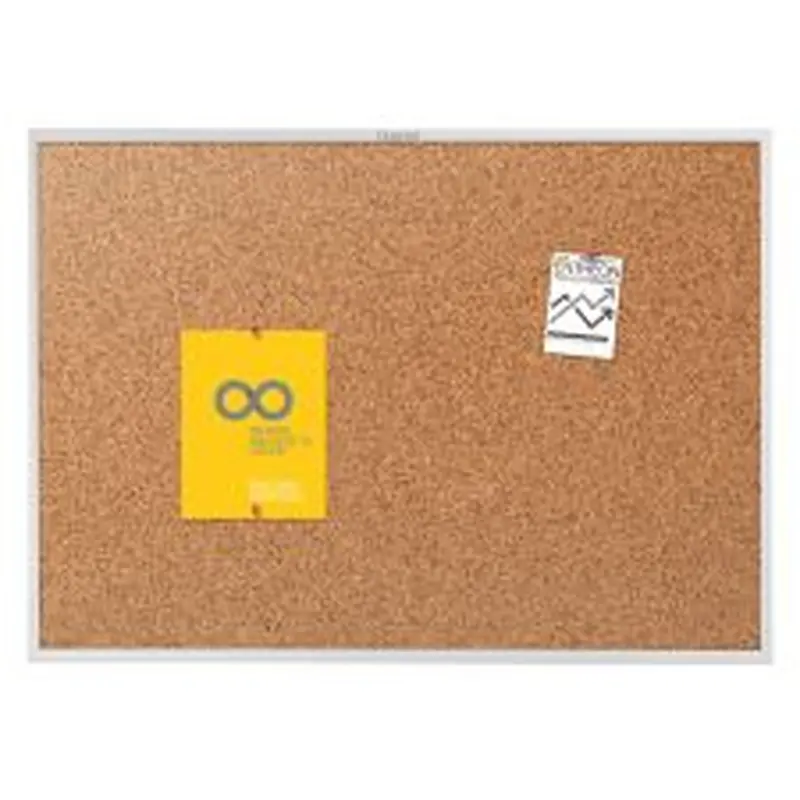 Quartet Classic Cork Bulletin Board, 48" x 72", Aluminum Frame With Silver Finish