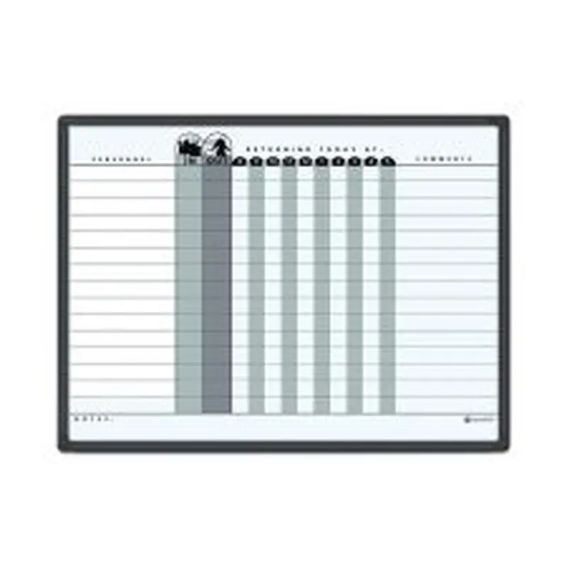 Quartet Classic DuraMax Magnetic Dry-Erase In/Out Board, 24" x 18", Aluminum Frame With Black Finish