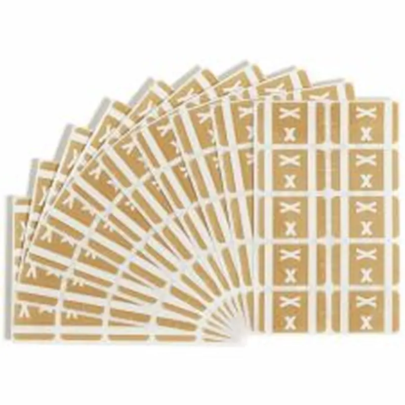 Smead ACCS Alphaz Permanent Color-Coded Label Refill Pack, X, Light Brown, Pack Of 100