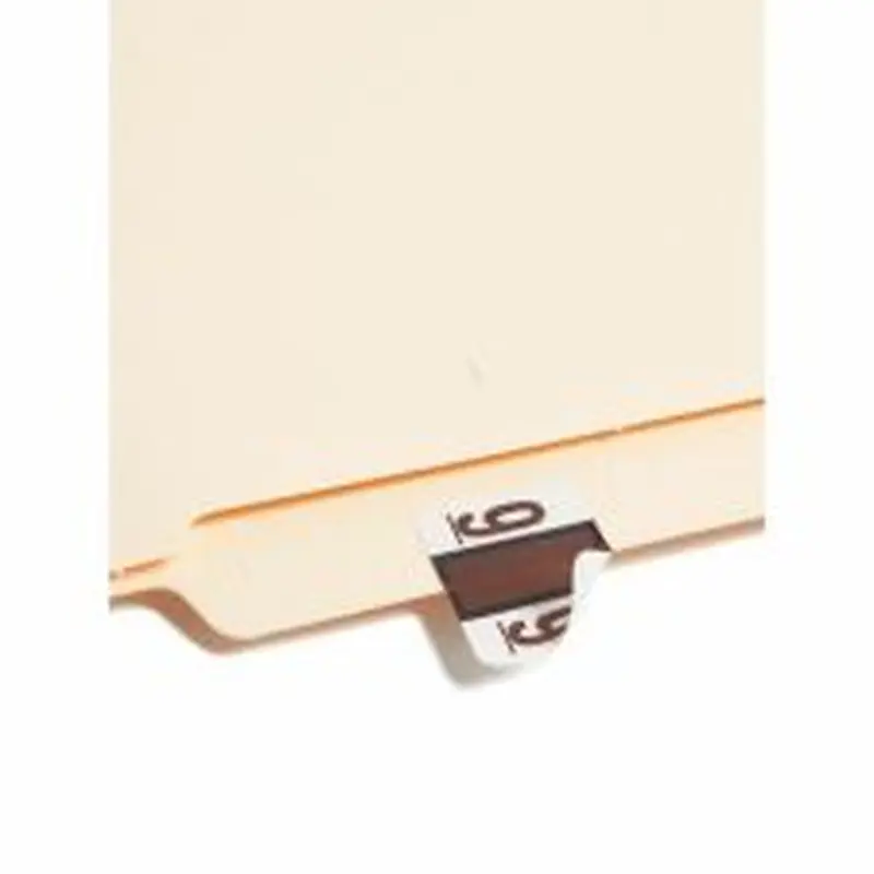 Smead BCCRN Bar-Style Permanent Numerical Labels, 9, Brown, Roll Of 500