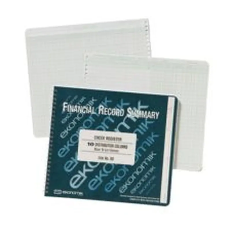 Ekonomik Financial Record Summary, 8 3/4" x 10", 100% Recycled
