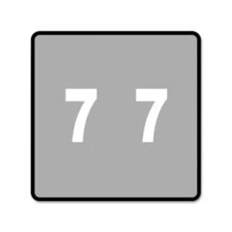 Smead DCC and DCCRN Color-Coded Numeric Labels, SMD67427, "Number", 1 1/2"W x 1 1/2"L, Gray, 250 Per Roll