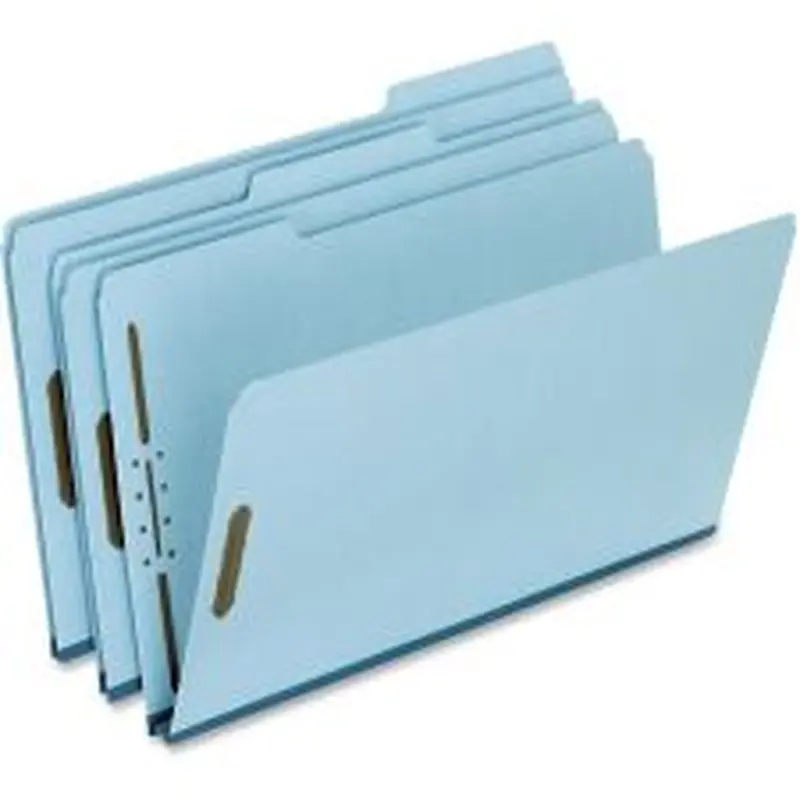 Pendaflex Pressboard Expanding Folders, 1" Expansion, 8 1/2" x 14", Legal Size, Light Blue, Box Of 25 Folders