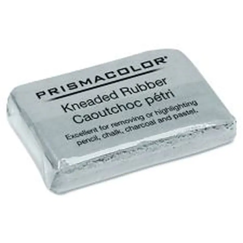 Prismacolor Design Kneaded Rubber Art Eraser, For Pencil Marks, Rectangular Block, Large, Gray