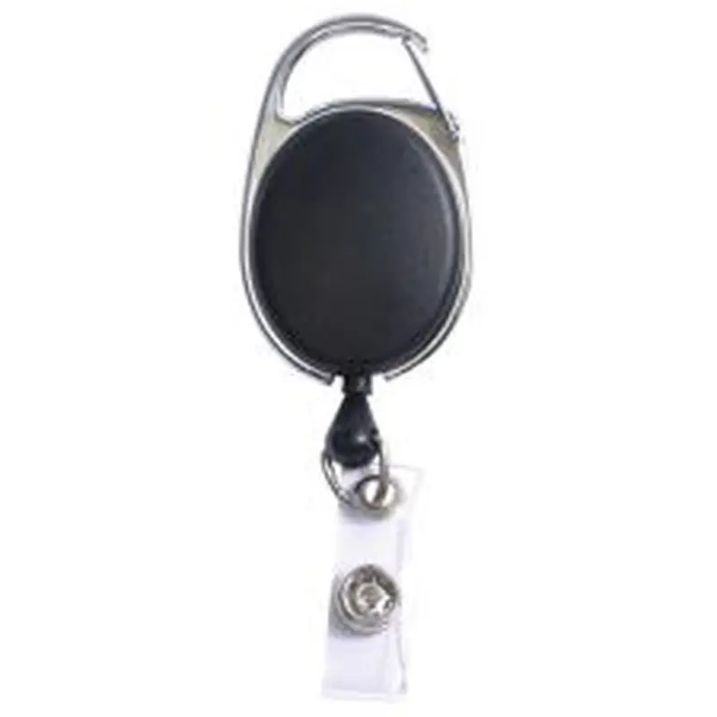 SICURIX Quick Clip ID Card Reel, Black, 1 Each