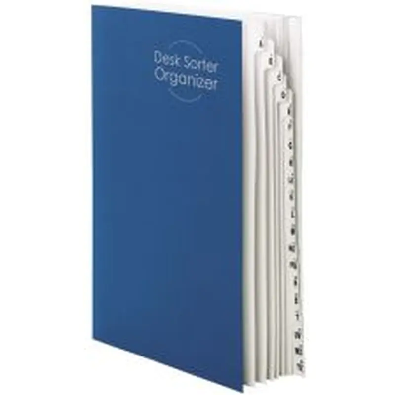 Smead A-Z 1-20 Desk File/Sorter, Legal Size, 35% Recycled, Blue