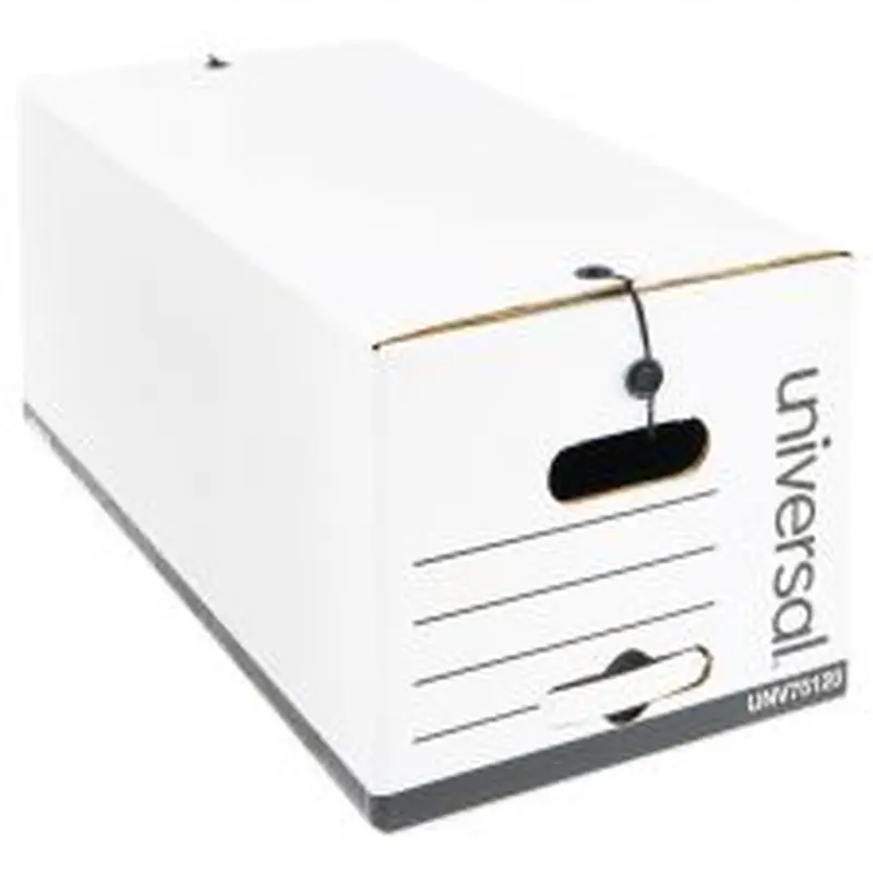 Universal Economical Easy Assembly Storage Files, Letter Files, White, 12/Carton