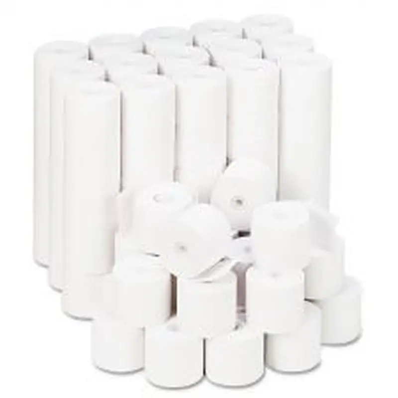 Universal Impact and Inkjet Print Bond Paper Rolls, 0.5" Core, 2.25" x 165 ft, White, 100/Carton