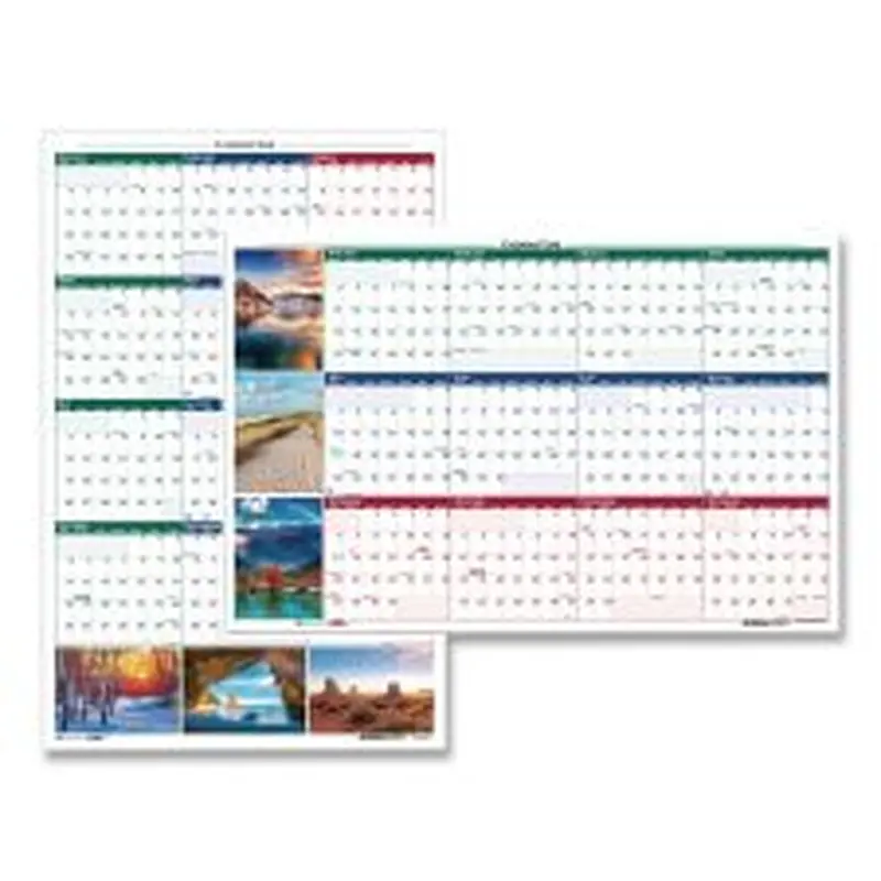 House of Doolittle Earthscapes Recycled Reversible/Erasable Yearly Wall Calendar, Nature Photos, 32 x 48, White Sheets, 12-Month (Jan-Dec): 2026