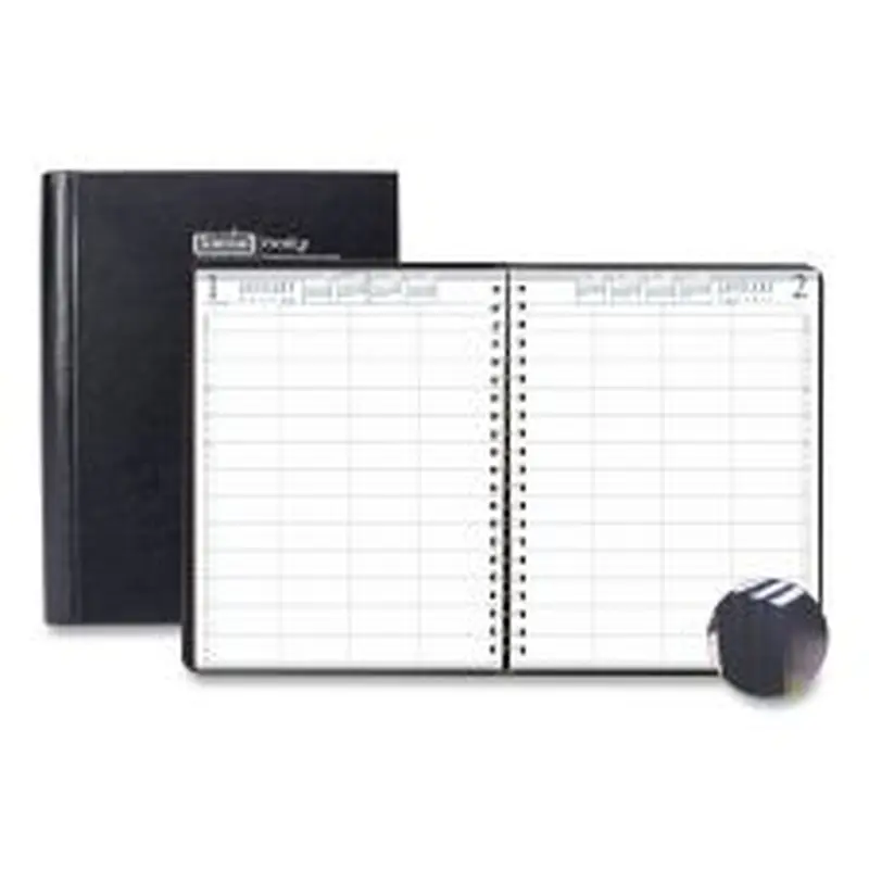 House of Doolittle Executive Series Four-Person Group Practice Daily Appointment Book, 11 x 8.5, Black Hard Cover, 12-Month (Jan to Dec): 2026