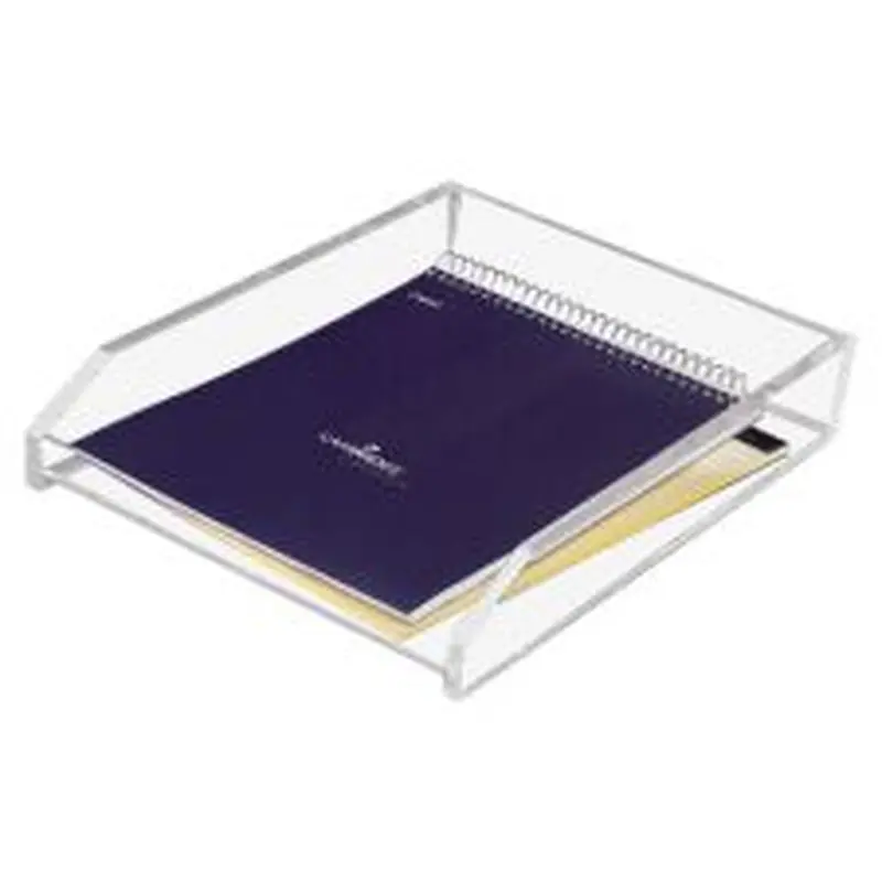 Kantek Single Letter Tray, 2 1/2" x 10 1/2" x 13 3/4", Clear