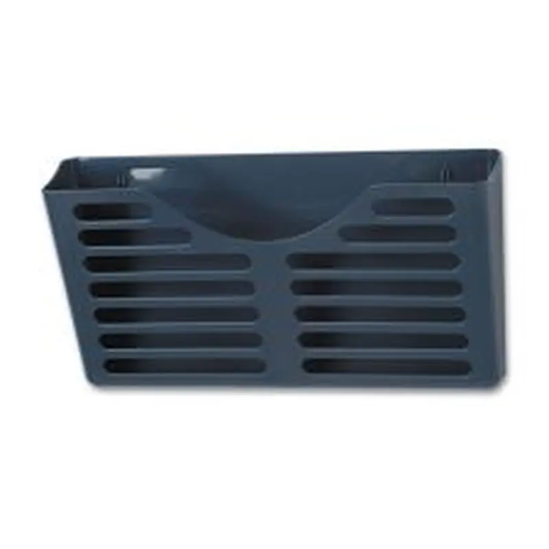 Officemate VerticalMate Cubicle Wall File Pocket, Plastic, Letter Size, 11.5" x 2" x 9", Slate Gray