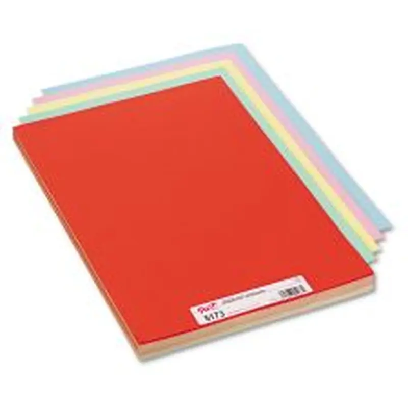 Pacon Assorted Colors Tagboard, 12 x 18, Blue, Canary, Green, Orange, Pink, 100/Pack