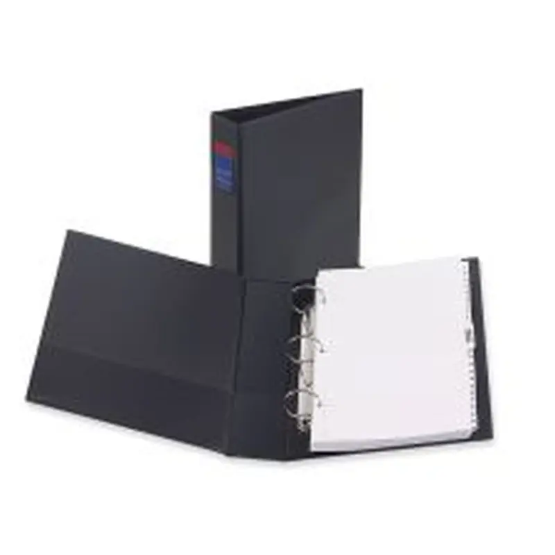 Avery Durable 3-Ring Binder, 2" Round Rings, Legal (8-1/2" x 14"), 45% Recycled, Black