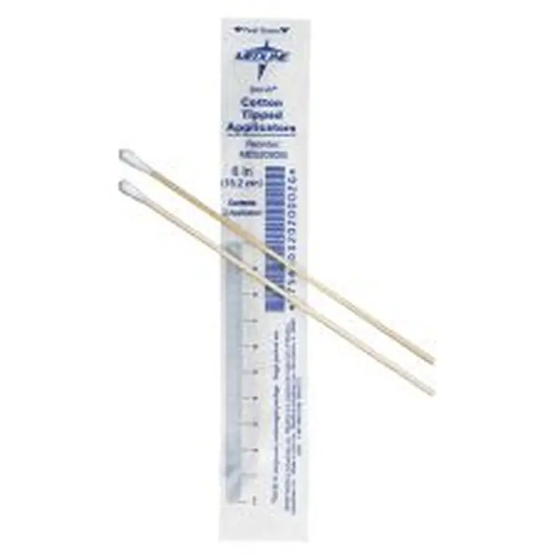 Medline Cotton Tip Applicators, 6", Sterile, White, Box Of 200