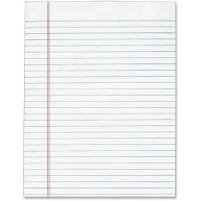 Tops Gum Top Pad - 50 Sheets - Plain - Glue - 8 1/2" x 11" - White Paper - 12 / Pack