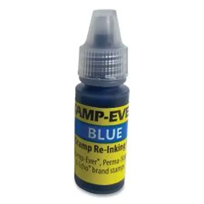 Trodat Refill Ink for Clik! and Universal Stamps, 7 mL Bottle, Blue