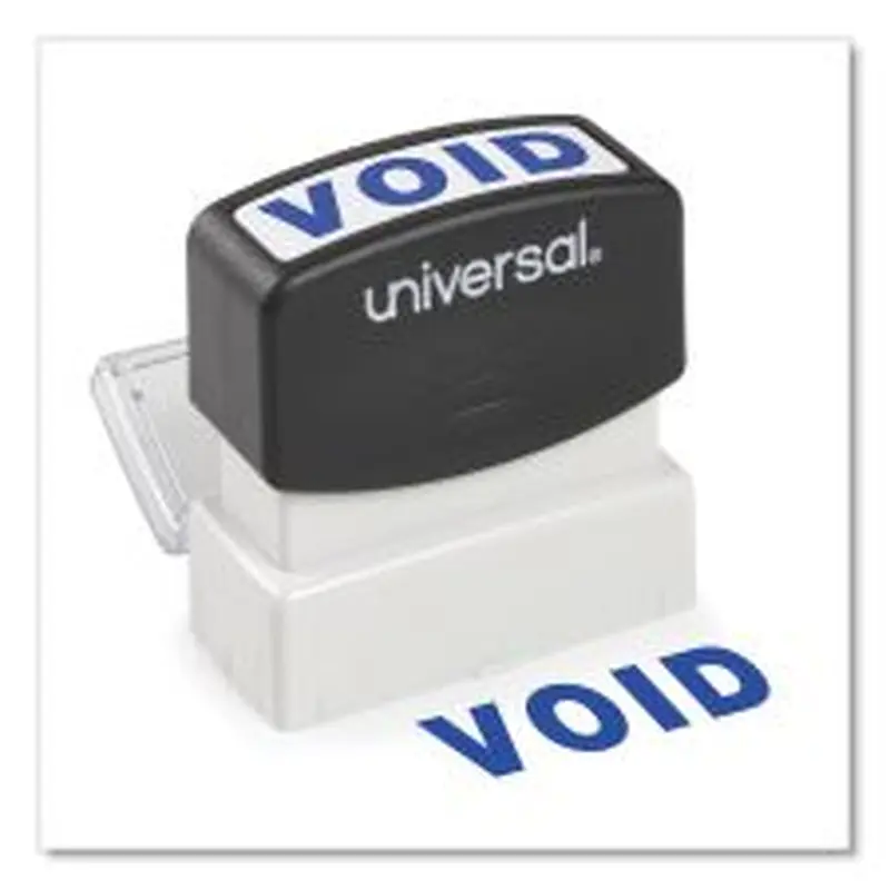Universal Message Stamp, VOID, Pre-Inked One-Color, Blue