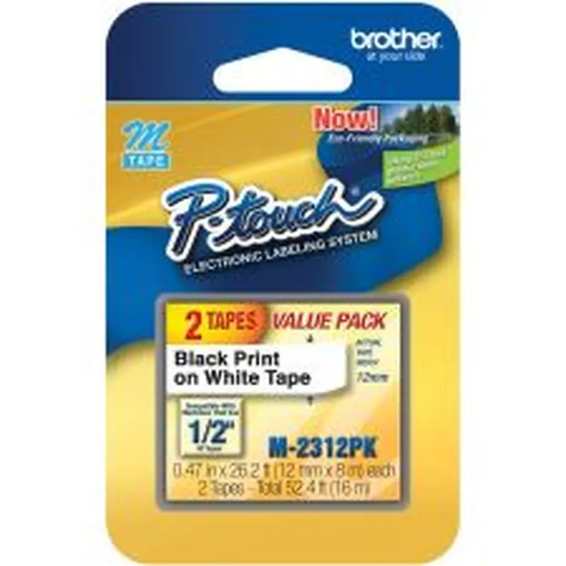 P-touch P-touch Nonlaminated M Tape Value Pack