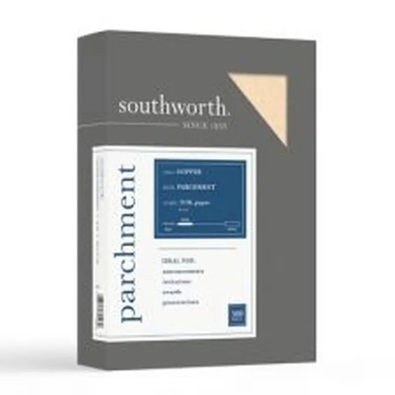 Southworth Parchment Specialty Paper, 24 Lb., 8 1/2" x 11", Copper, Pack Of 500