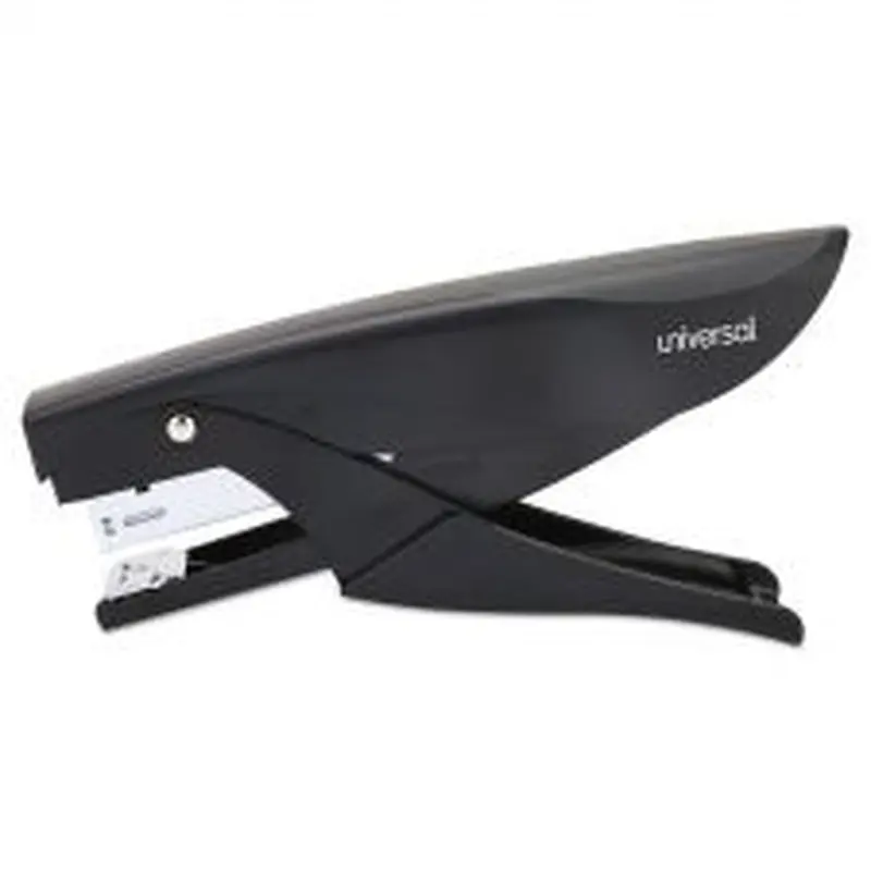 Universal Deluxe Plier Stapler, 20-Sheet Capacity, 0.25" Staples, 1.75" Throat, Black