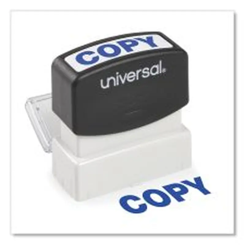 Universal Message Stamp, COPY, Pre-Inked One-Color, Blue