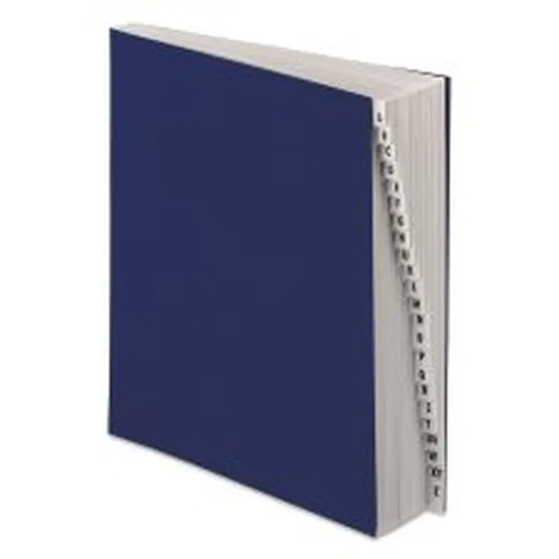 Pendaflex Expanding Desk File, 20 Dividers, Alpha Index, Letter Size, Dark Blue Cover
