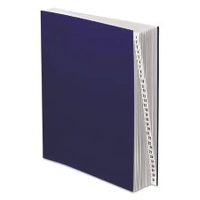 Pendaflex Expanding Desk File, 31 Dividers, Date Index, Letter Size, Dark Blue Cover