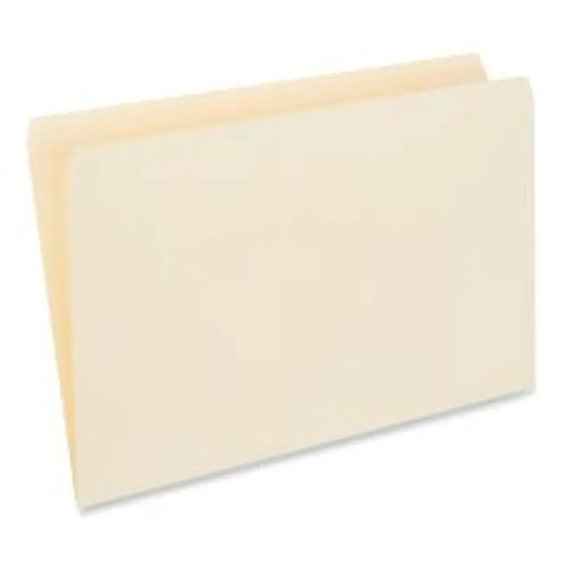 Universal Double-Ply Top Tab Manila File Folders, Straight Tabs, Legal Size, 0.75" Expansion, Manila, 100/Box