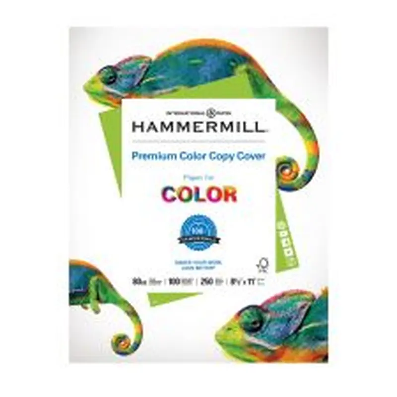 Hammermill Color Card Stock, White, Letter (8.5" x 11"), 80 Lb, Pack Of 250