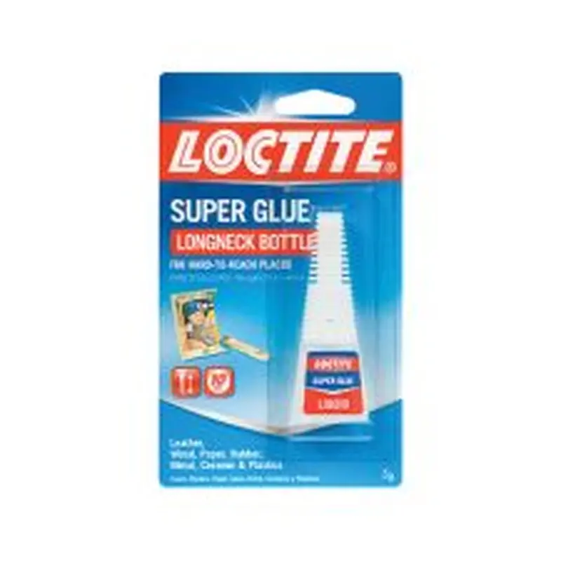 Loctite Longneck Bottle Super Glue, 0.18 oz, Dries Clear