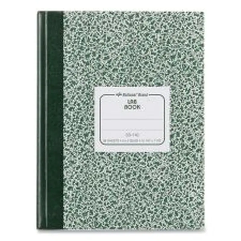 National Lab Notebook, Quadrille Rule (5 sq/in), Green Marble Cover, (96) 10.13 x 7.88 Sheets