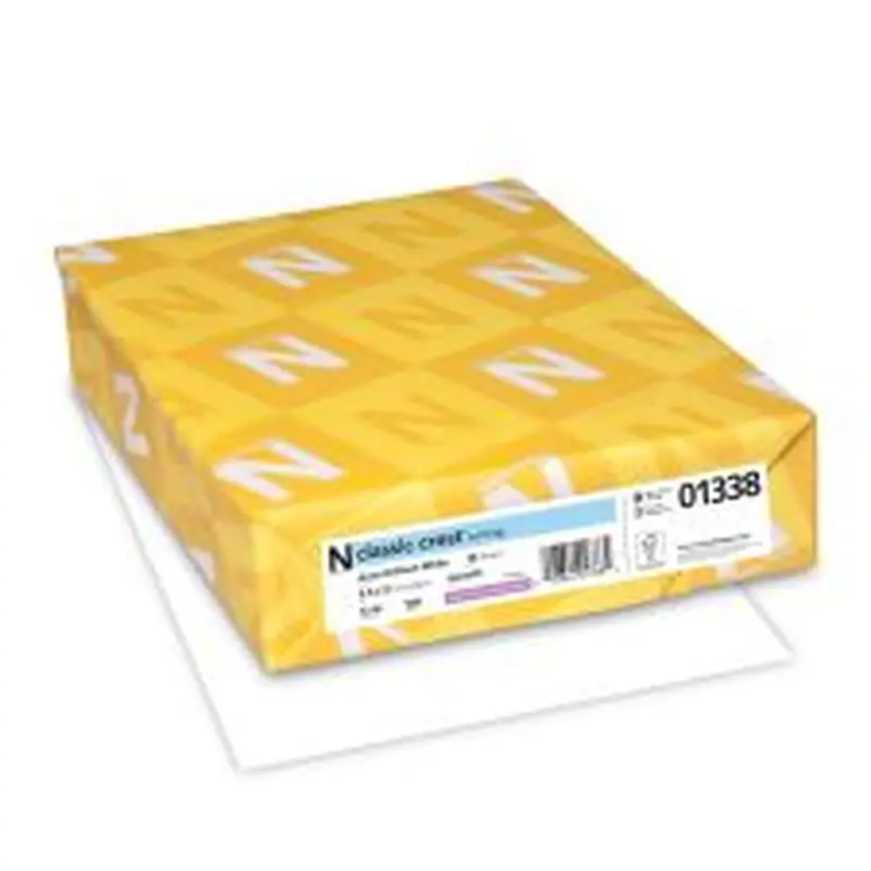 Classic Crest Premium Stationary Resume Printer Paper, Letter Size (8 1/2" x 11"), 24 Lb, FSC Certified, Avon Brilliant White, 500 Sheets