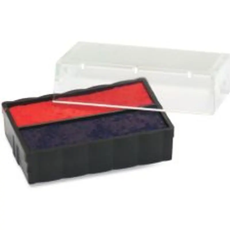 Identity Group Trodat E4850L Replacement Ink Pad 1 Each Blue, Red Ink Blue Plastic