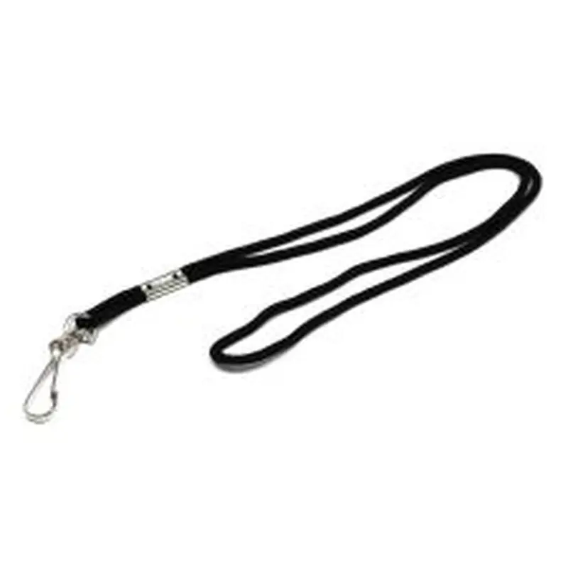 Champion Sports Heavy-duty Nylon Lanyard - 12 / Pack - 10" Length - Black - Nylon