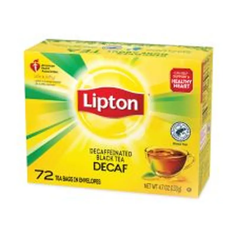 Lipton Tea Bags, Decaffeinated, Box Of 72