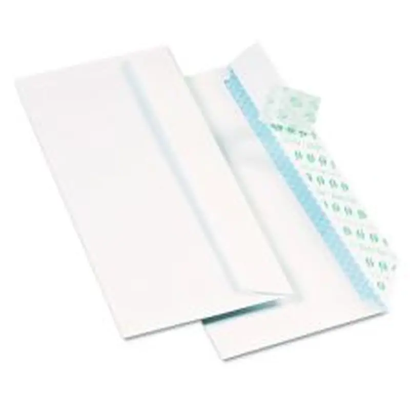 Quality Park Redi-Strip Security Tinted Envelope, #10, Commercial Flap, Redi-Strip Heat-Resistant Closure, 4.13 x 9.5, White, 1,000/Box