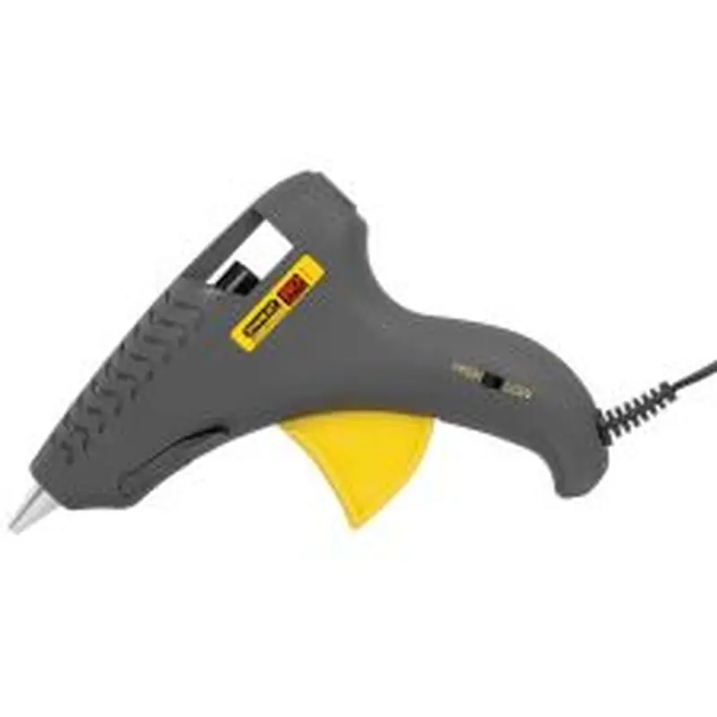 Stanley Bostitch Glueshot Dual-Melt Glue Gun, 7"H x 1/4"W x 10 3/4"D, Gray/Yellow
