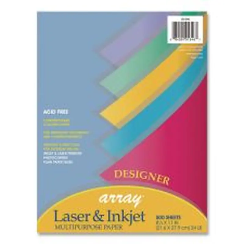 Pacon Array Colored Bond Paper, 24 lb Bond Weight, 8.5 x 11, Assorted Designer Colors, 500/Ream