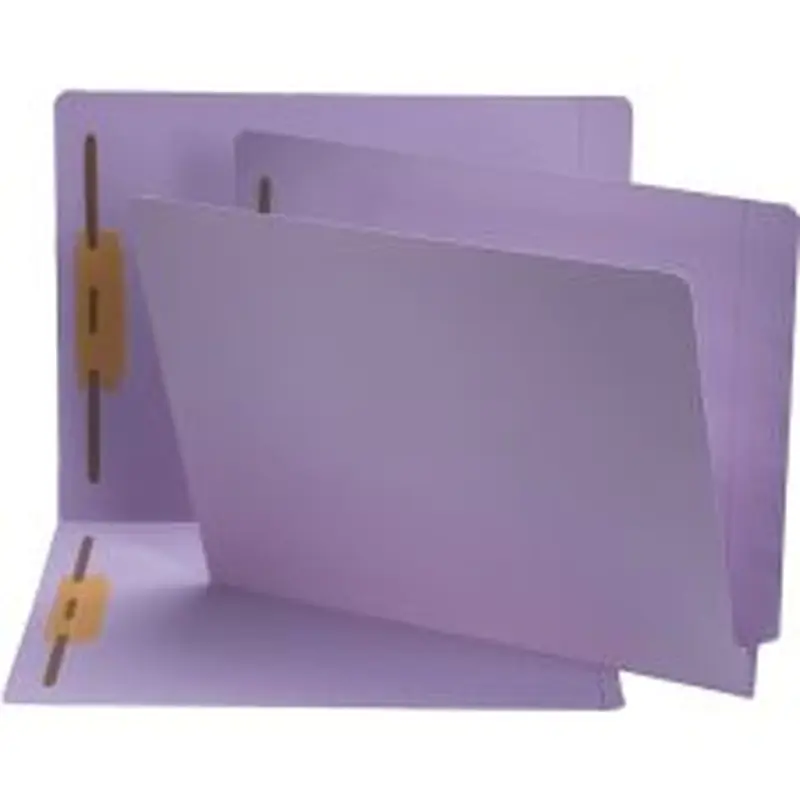 Smead Straight Tab Cut Letter Recycled Fastener Folder