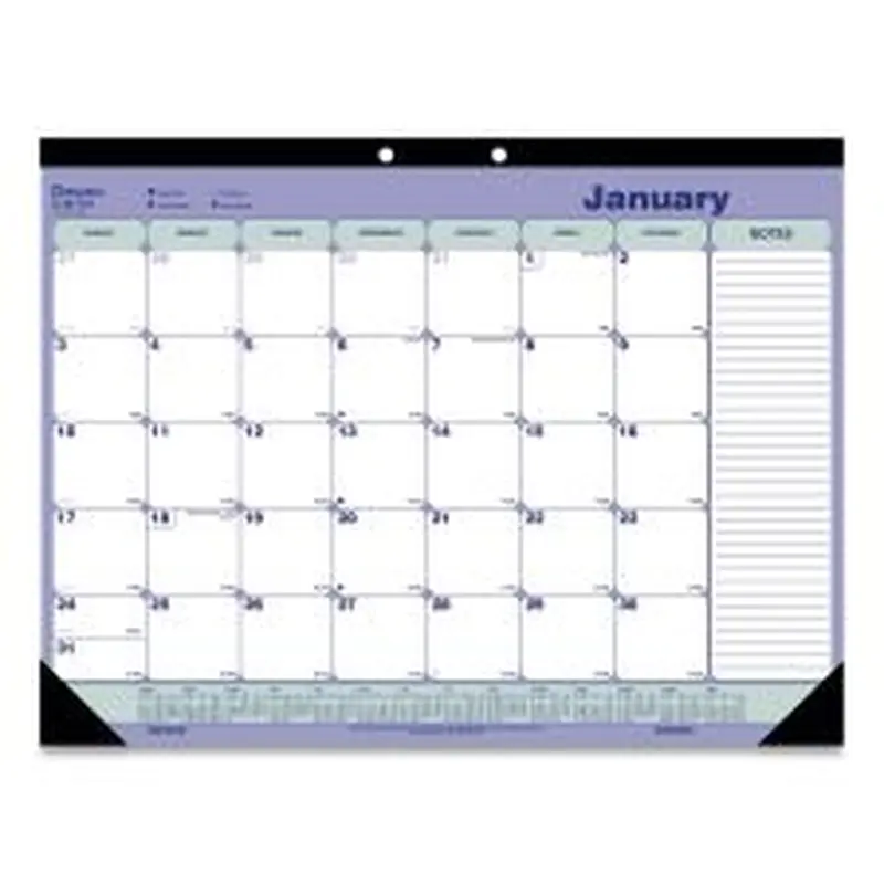 Blueline Monthly Desk Pad, January to December, English (C181731)